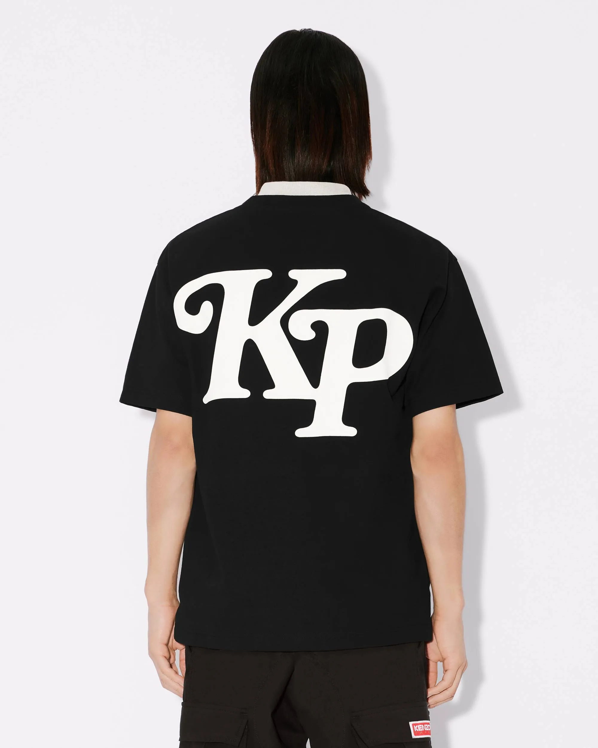 KENZO BY VERDY KP New Year limited oversized T-shirt Color: White Black Tibetan Blue Red Size: M L